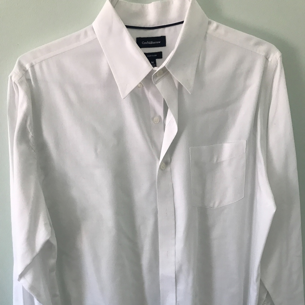 Mens White Dress Shirt