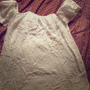 Boutique off the shoulder white dress-BNWT!!