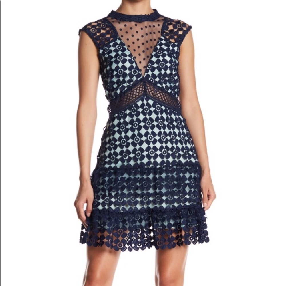 Romeo + Juliet couture lace mini dress