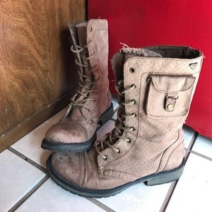 Roxy combat boots with pocket Clearance
