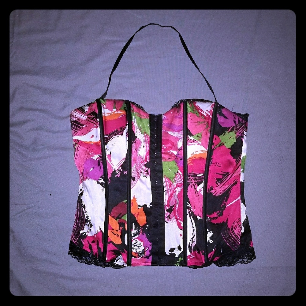 Bebe floral print corset top [SZ- X-Small]