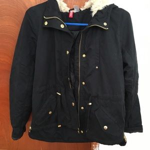 H&M navy coat
