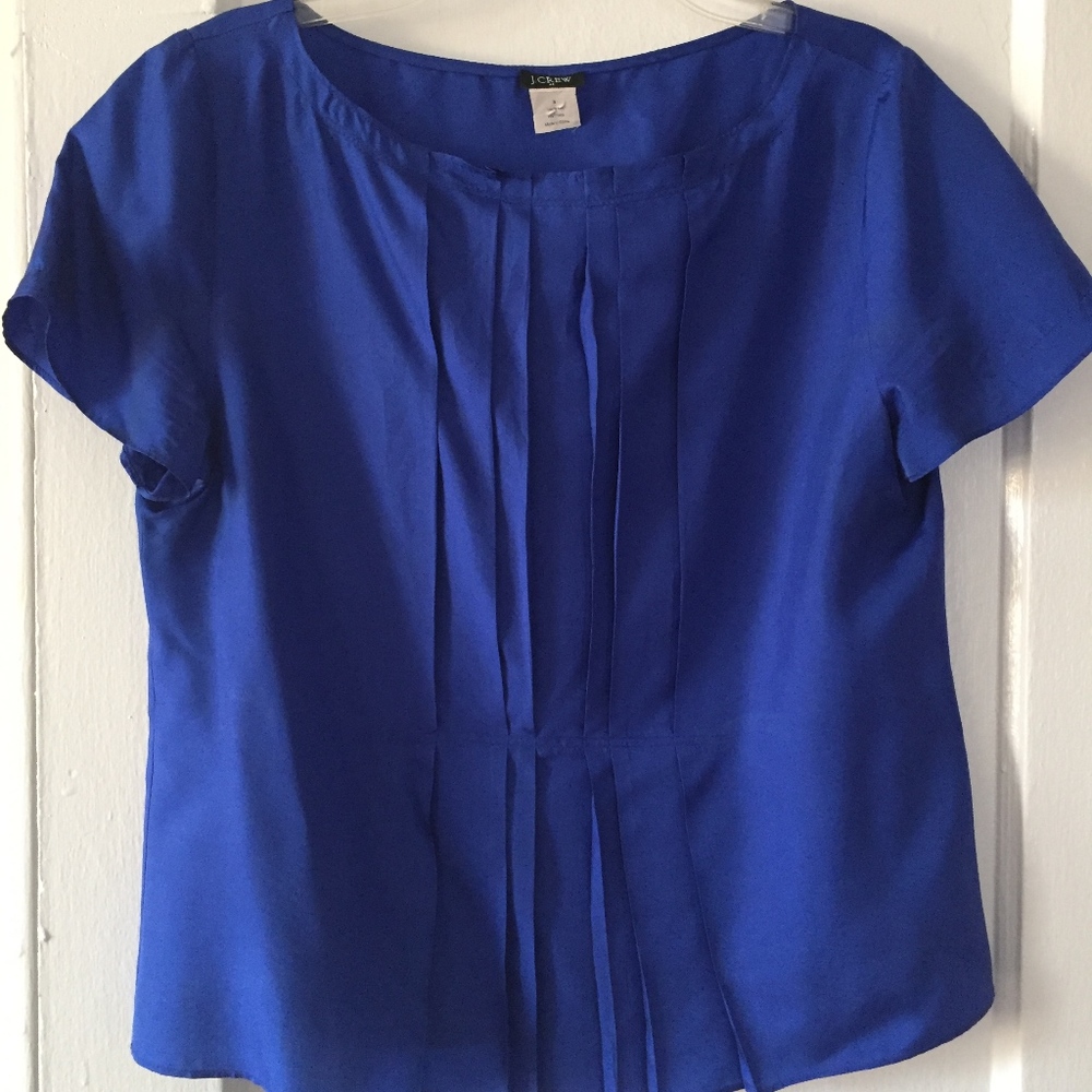 100% Silk J Crew blouse Women's 8
