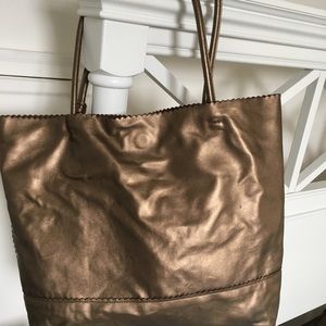 Bronze Buco tote bag leather