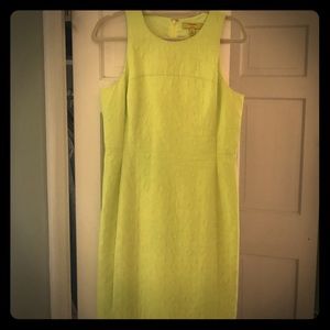 Banana Republic lime green shift dress