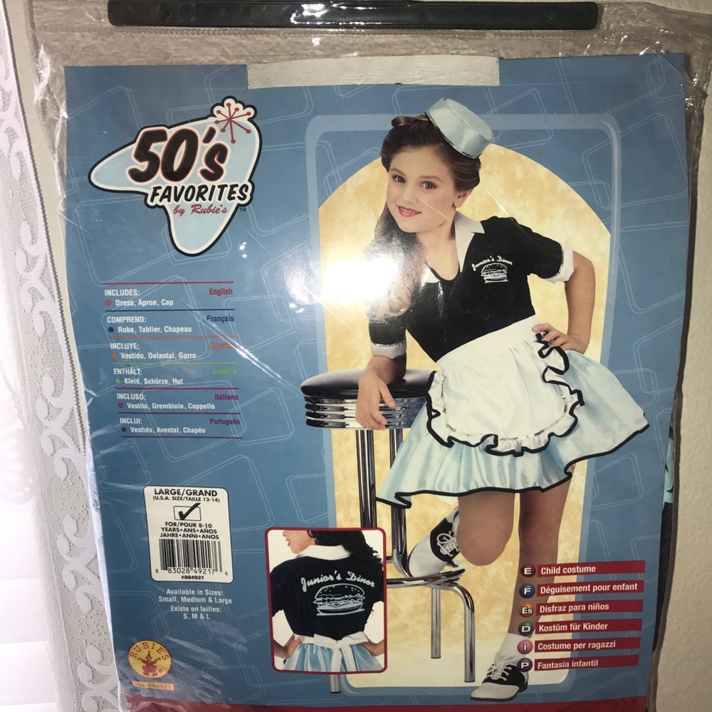 Girls Carhop Halloween costume