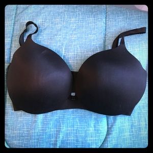 Victoria secret lined demi push up bra - black
