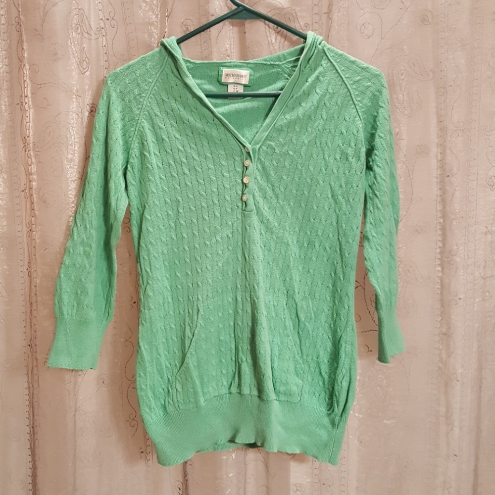 Maternity hoodie sweater