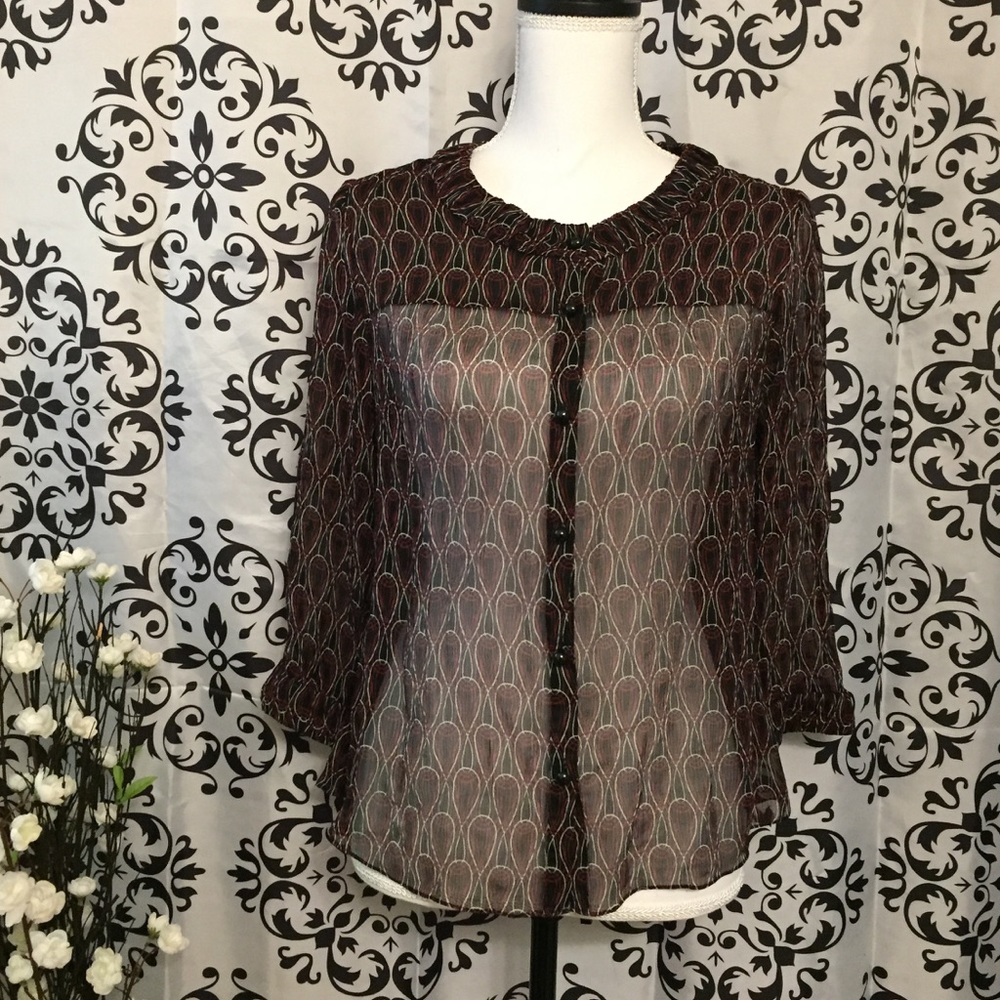 Charter Club Sheer Blouse