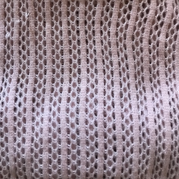 Loose Knit Dusty Pink Scarf - Picture 5 of 5