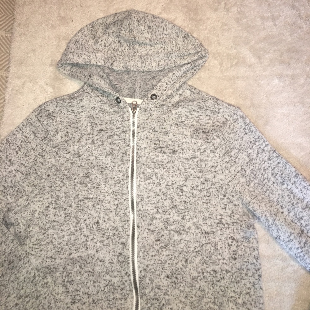 Cherokee Kids Gray Knit Hoodie, Youth XL (16)