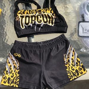 Top gun all star cheerleading practice wear set
