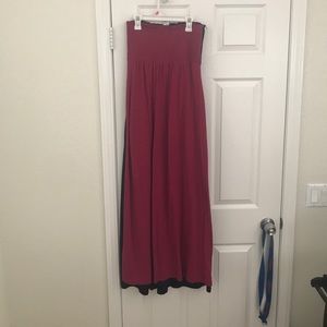 Long tube top maxi dress
