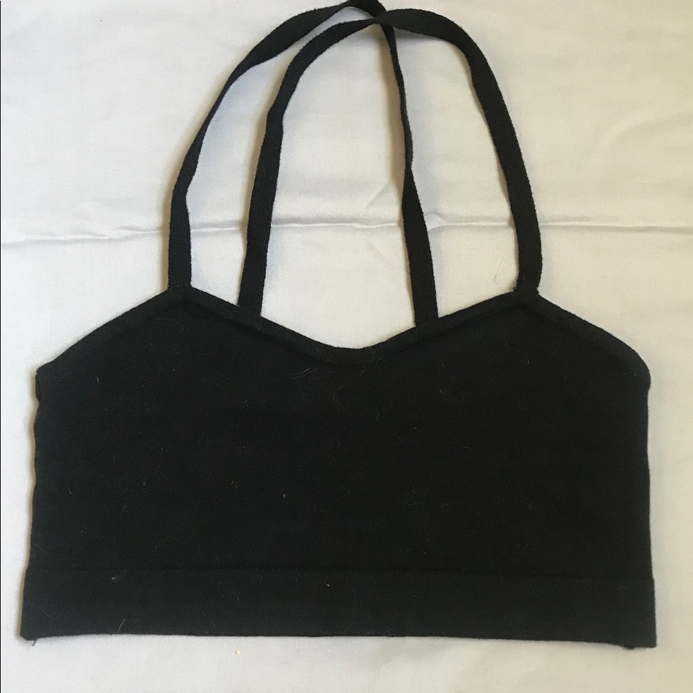Black forever 21 Cross back crop top bralette