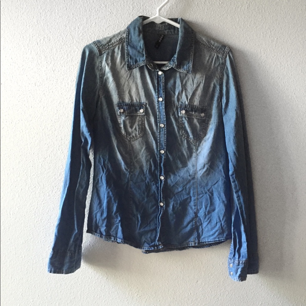 Chambray shirt - vintage inspired wash and buttons