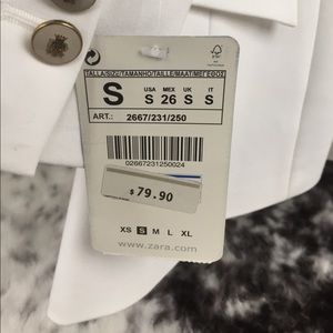 Zara Jackets & Coats - NEW White Zara Blazer Size Small Zara Jackets & Coats - NEW White Zara Blazer Size Small