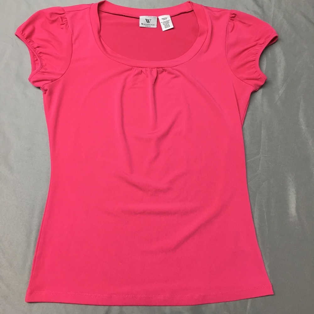 Bright pink dress shirt