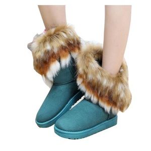 Fox & Rabbit Fur Boots