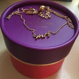 "Mrs" Kate Spade 12k gold Necklace