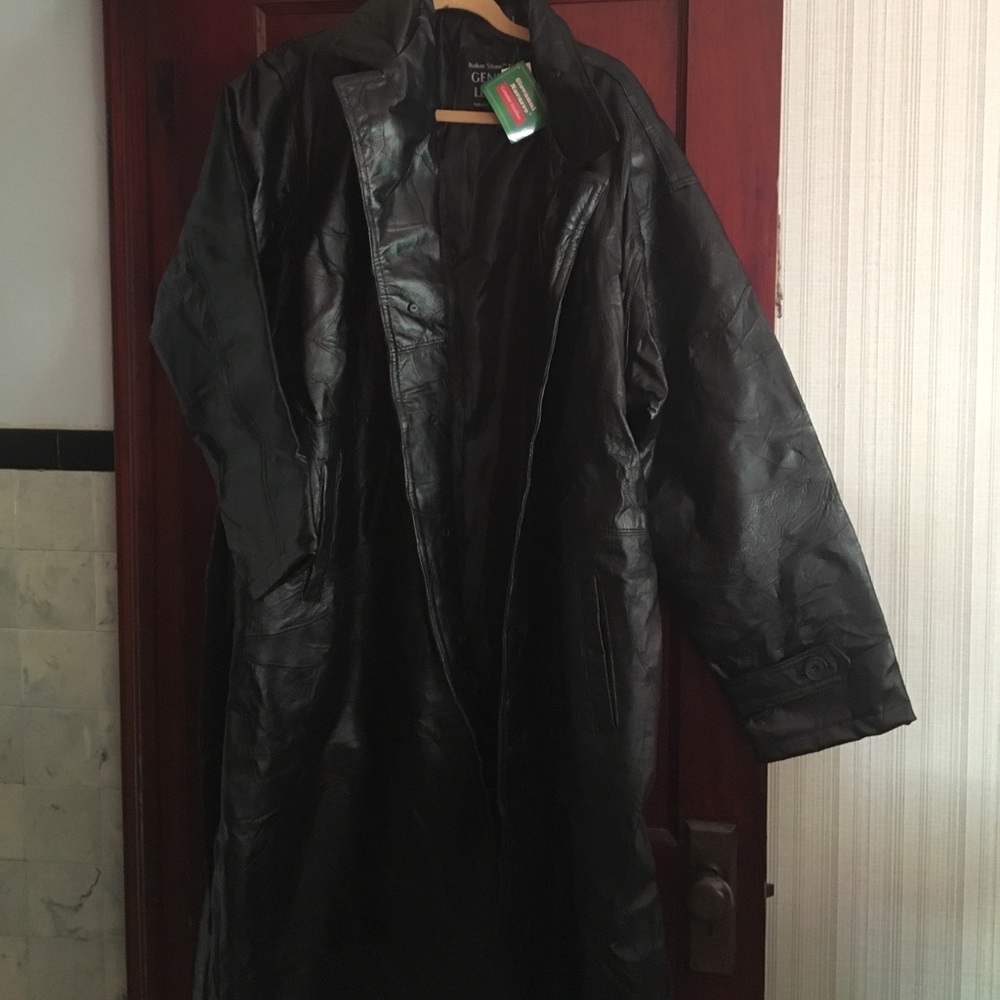 Men’s Leather Coat - New size XL