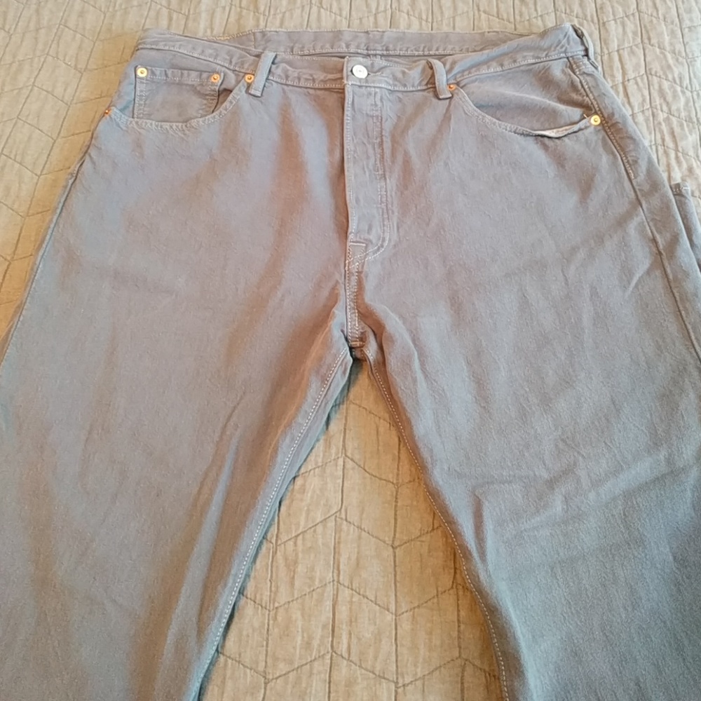Levi's 501 grey jeans
