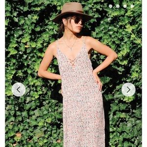 Contemporary floral maxi dress