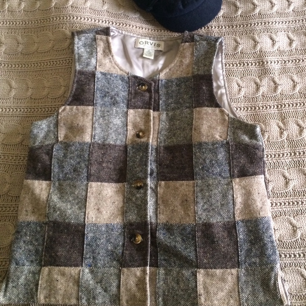 ORVIS fully lined wool vest - Picture 2 of 8