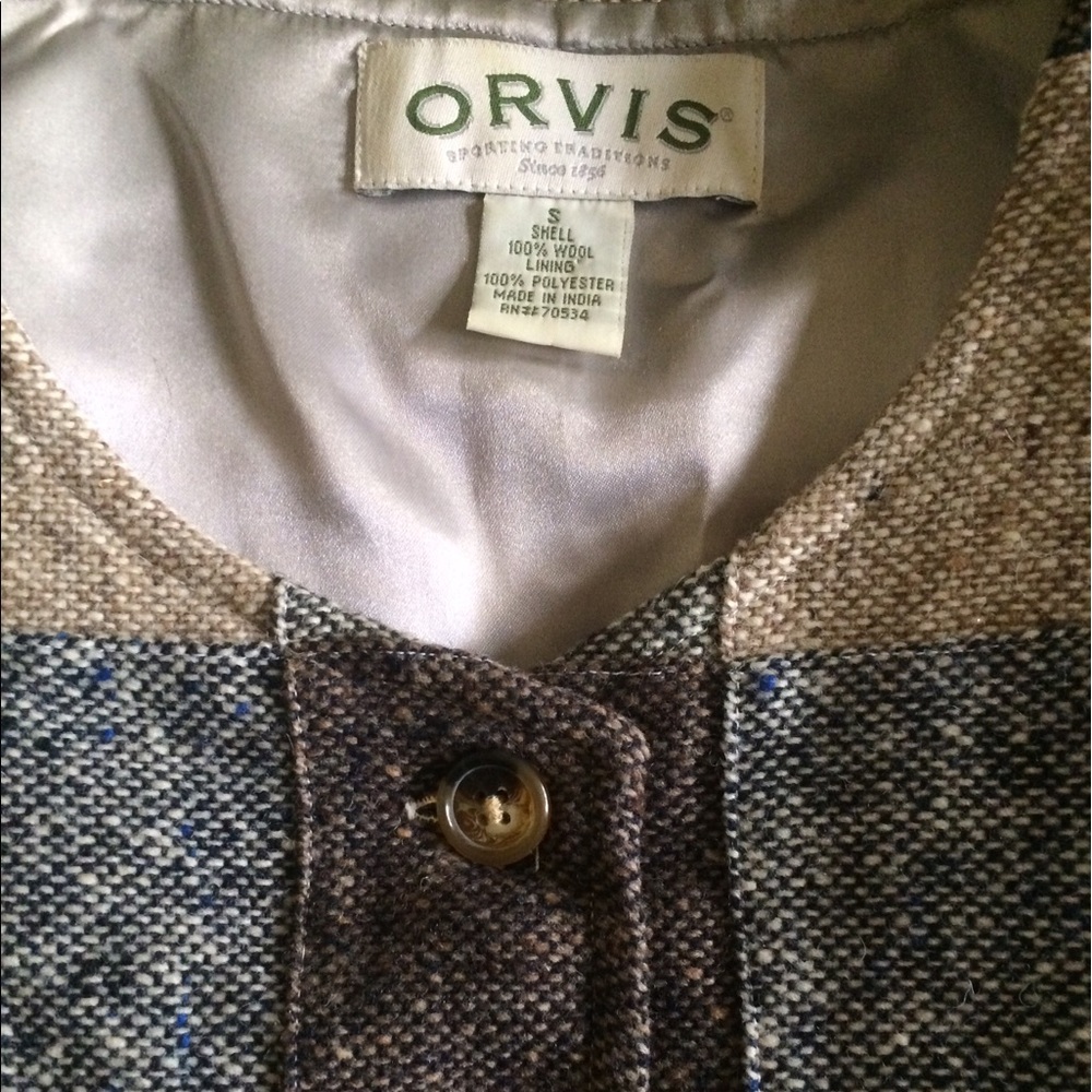 ORVIS fully lined wool vest - Picture 1 of 8