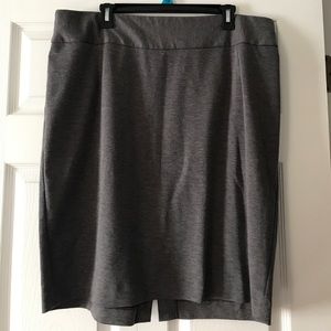 Lane Bryant Grey Pencil Skirt