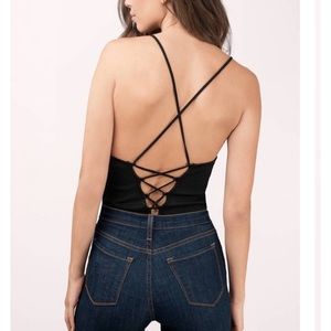 Black bodysuit from Tobi