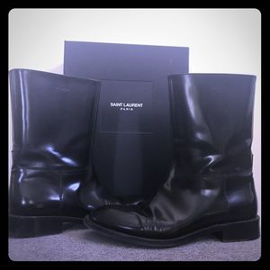 SAINT LAURENT CAVALIERE BOOTS