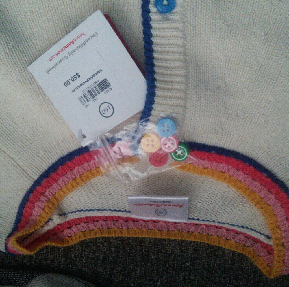 Hanna Andersson Cardigan Size 160 - Picture 2 of 2