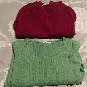 Old Navy sweaters size large $5 for BOTH!