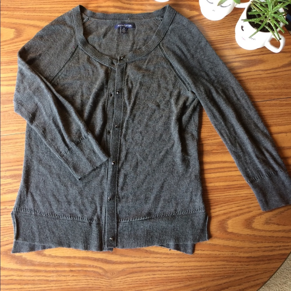 Charcoal Grey Cardigan