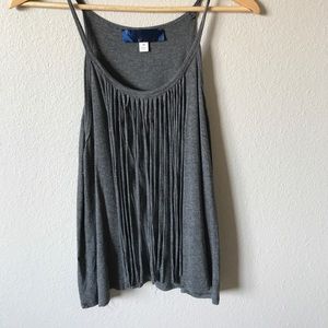 Gray, flowy tank