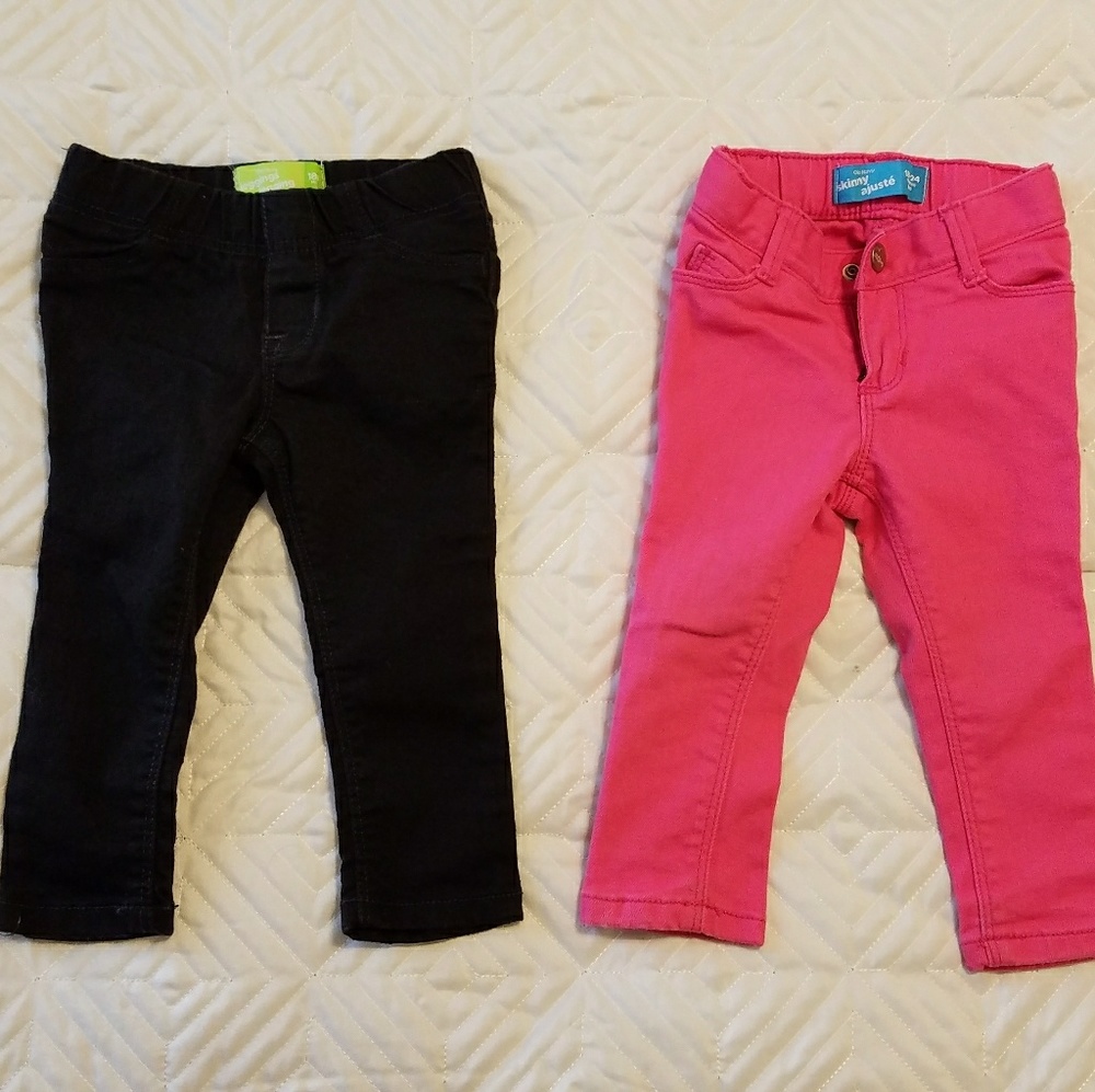 Lot of 2 pair Old Navy 18-24M jeans jeggings pants