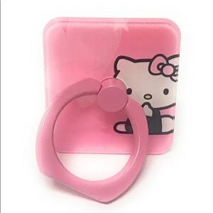 Cell phone finger ring stand holder