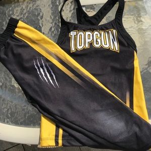 Top gun all star cheerleading practice wear set