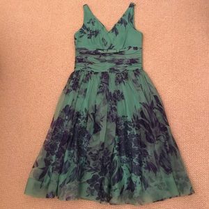 Retro Elevenses silk dress size 2