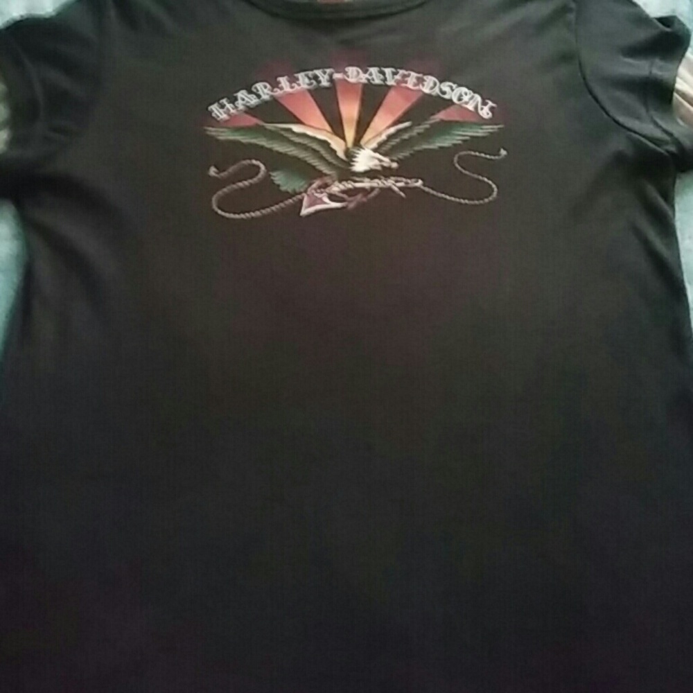 Harley Davidson has long realistic tatoo sleeves