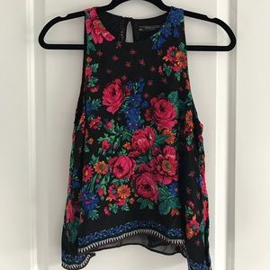 Floral top from Zara Trafaluc Colletion