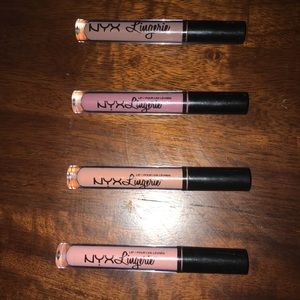 NYX lingerie matte lip bundle, barely used.