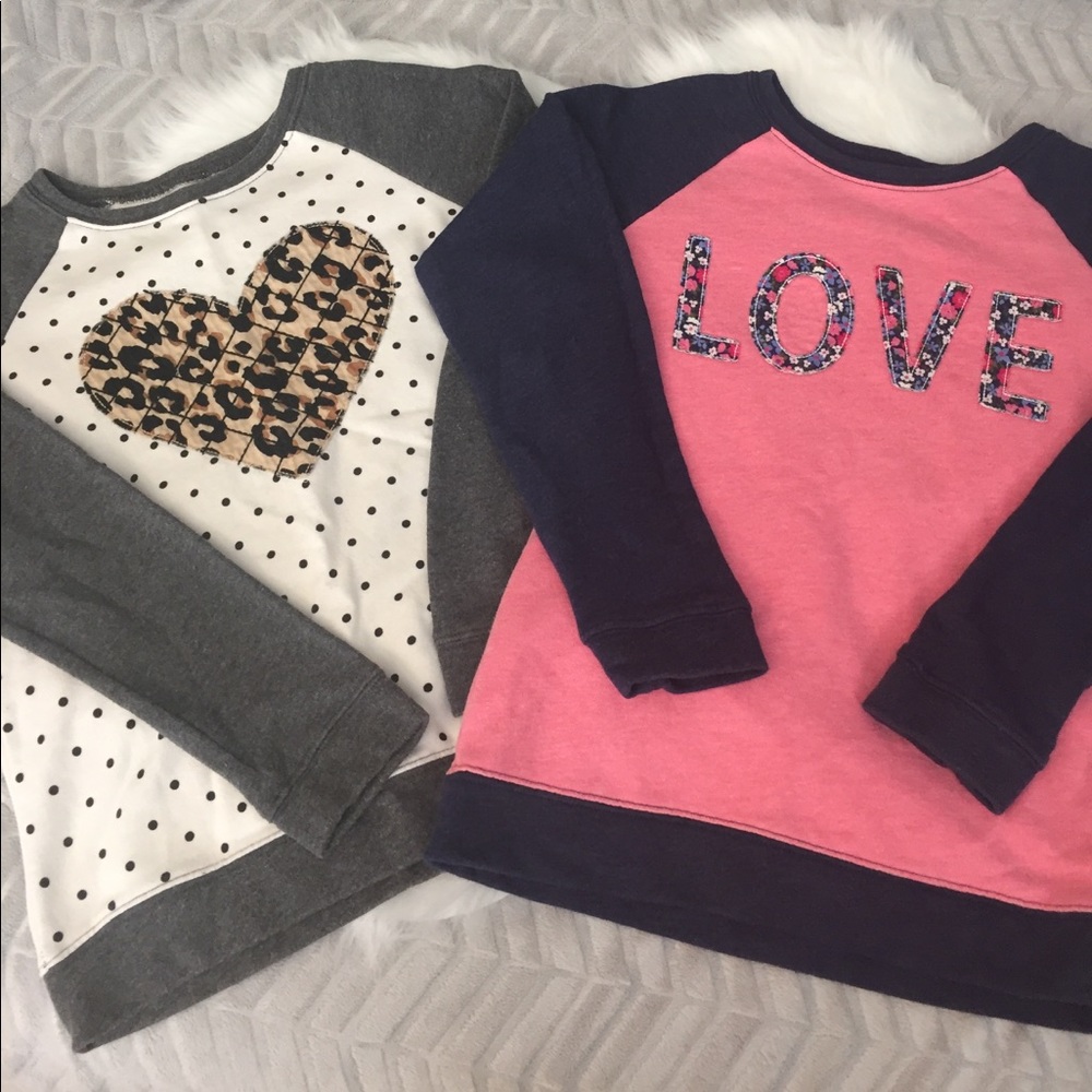 Girls sweatshirts size 10/12