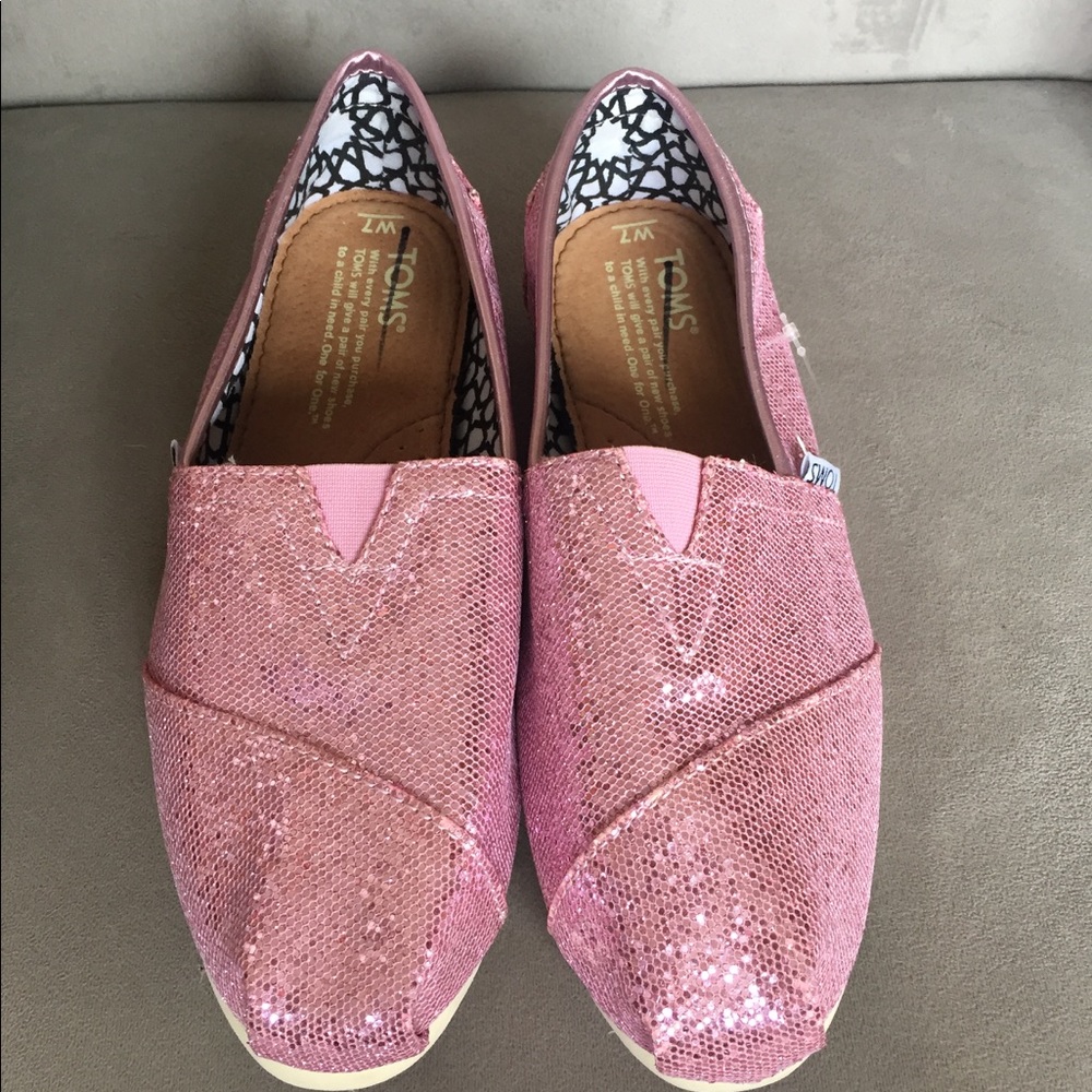 Pink TOMS Shoes