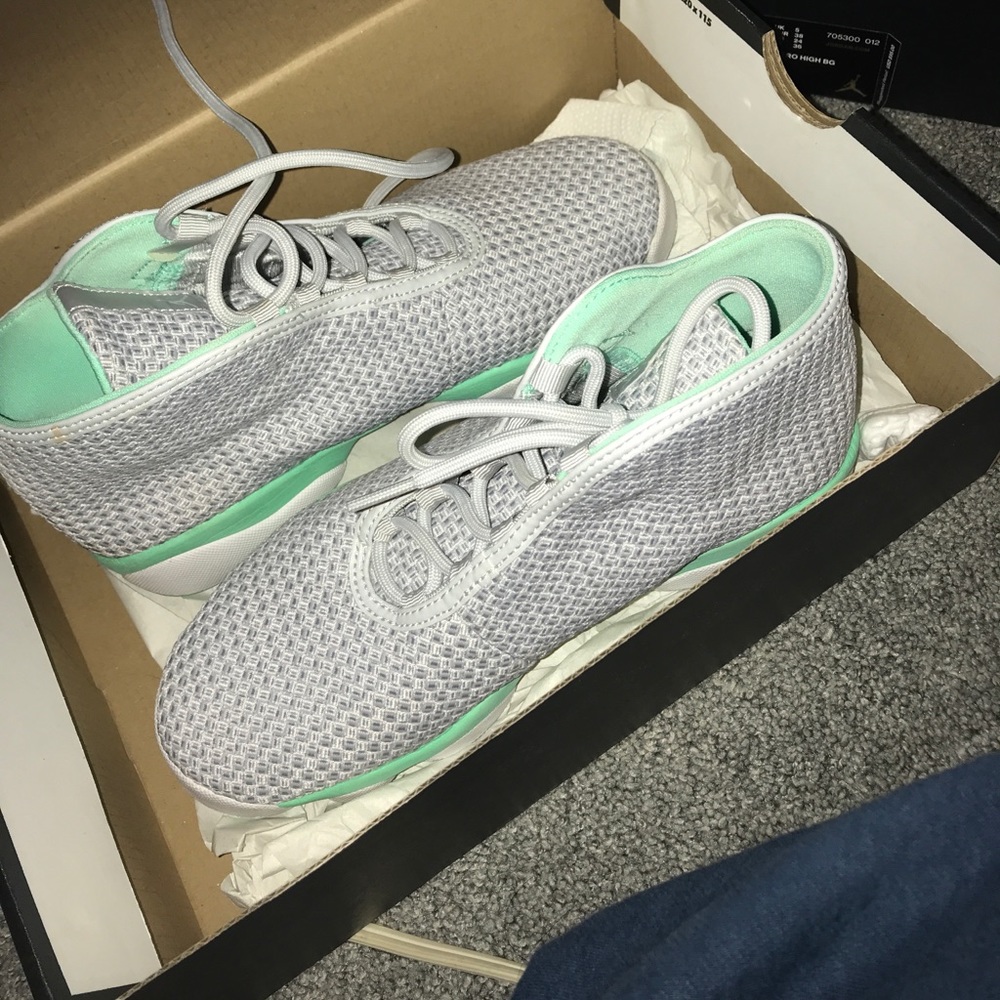 Jordan horizons - grey - mint green