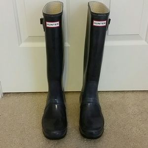 Dark Purple Hunter Rain Boots