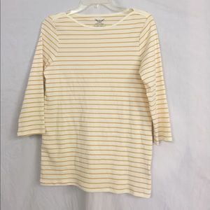 Woman’s Striped Shirt By Faded Glory Size Medium