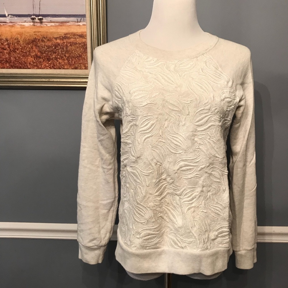 [J. Crew] Tulip Embroidery Sweatshirt