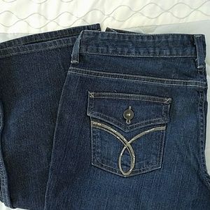PRE-LOVED: Calvin Klein jeans, sz 14, lean boot