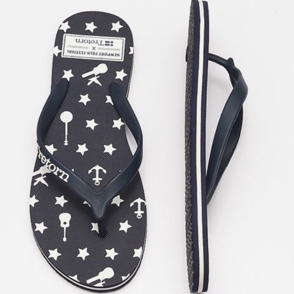 TRENTORN Nautical Flip Flops